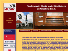 Tablet Screenshot of musik-in-glueckstadt.com